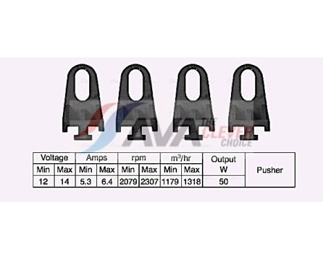 Fan, radiator UV7506 Ava Quality Cooling, Image 2