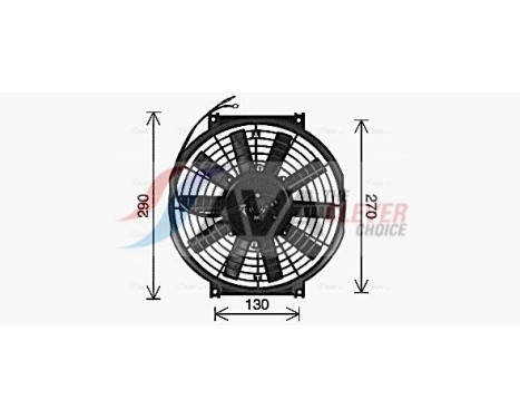 Fan, radiator UV7506 Ava Quality Cooling, Image 3