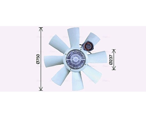 Fan, radiator VLF097 Ava Quality Cooling