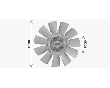 Fan, radiator VLF172 Ava Quality Cooling