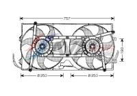 Fan, radiator VN7504 Ava Quality Cooling