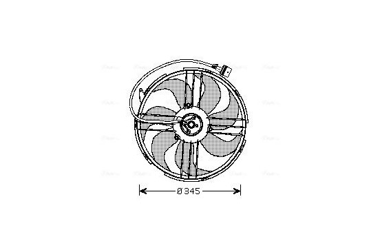 Fan, radiator VN7512 Ava Quality Cooling
