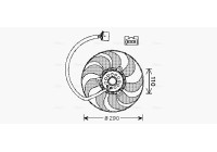 Fan, radiator VN7522 Ava Quality Cooling