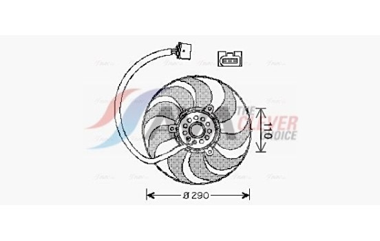 Fan, radiator VN7522 Ava Quality Cooling