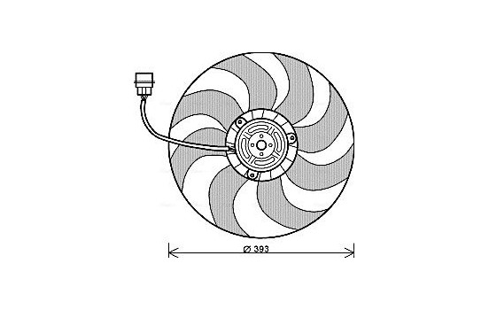 Fan, radiator VN7526 Ava Quality Cooling