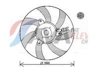 Fan, radiator VN7527 Ava Quality Cooling