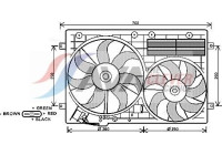 Fan, radiator VN7529 Ava Quality Cooling