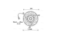 Fan, radiator VN7531 Ava Quality Cooling