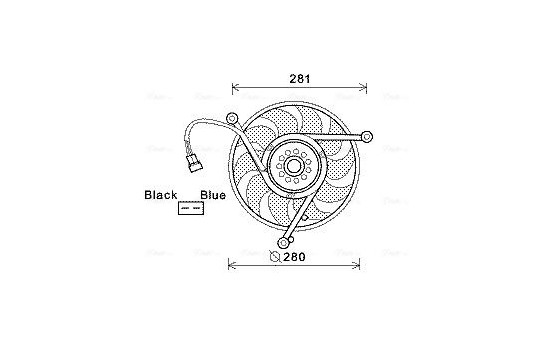 Fan, radiator VN7531 Ava Quality Cooling