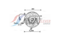 Fan, radiator VN7531 Ava Quality Cooling