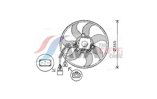 Fan, radiator VN7534 Ava Quality Cooling