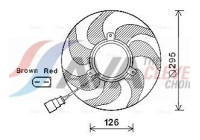 Fan, radiator VN7535 Ava Quality Cooling