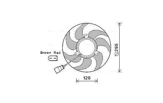 Fan, radiator VN7536 Ava Quality Cooling