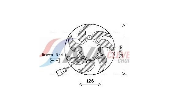 Fan, radiator VN7536 Ava Quality Cooling
