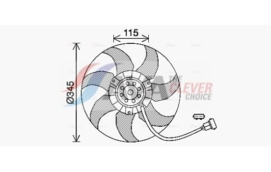 Fan, radiator VN7541 Ava Quality Cooling