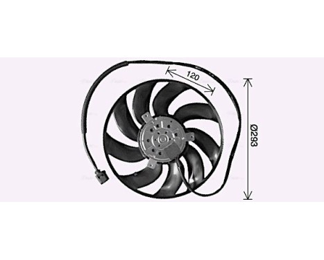 Fan, radiator VN7542 Ava Quality Cooling