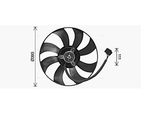 Fan, radiator VN7544 Ava Quality Cooling