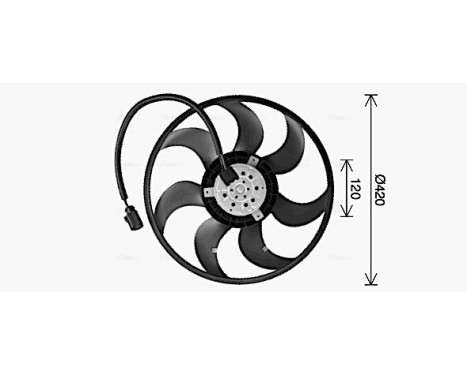 Fan, radiator VN7547 Ava Quality Cooling