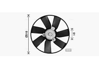 Fan, radiator VN7550 Ava Quality Cooling