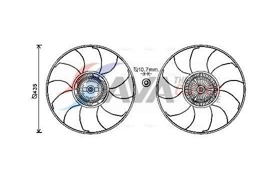 Fan, radiator VNF332 Ava Quality Cooling