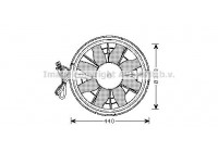Fan, radiator VO7501 Ava Quality Cooling