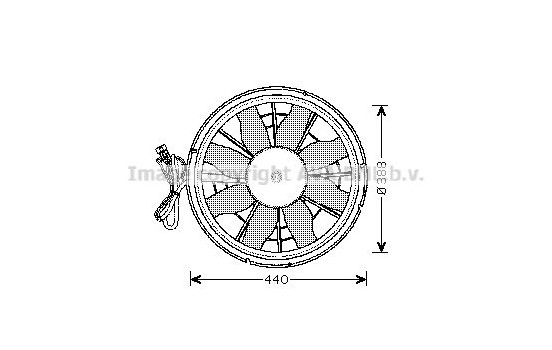 Fan, radiator VO7501 Ava Quality Cooling