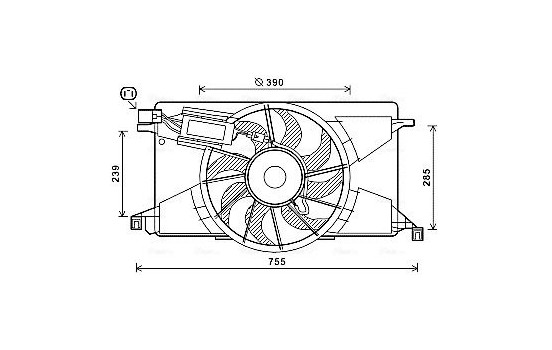 Fan, radiator