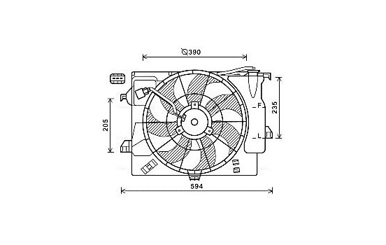 Fan, radiator