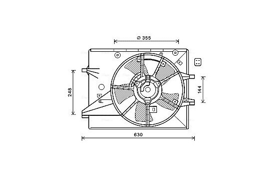 Fan, radiator