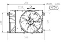 Fan, radiator