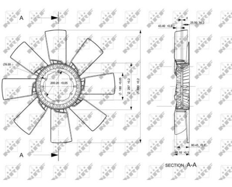 Fan Wheel, engine cooling 49835 NRF, Image 2