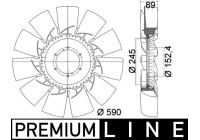 Fan Wheel, engine cooling BEHR *** PREMIUM LINE *** CFW 46 000P Mahle