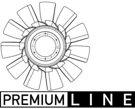 Fan Wheel, engine cooling BEHR *** PREMIUM LINE *** CFW 82 000P Mahle, Image 2