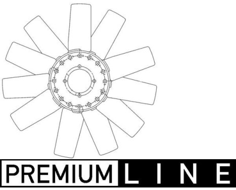 Fan Wheel, engine cooling BEHR *** PREMIUM LINE ***