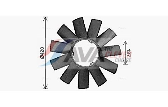 Fan Wheel, engine cooling BWB590 Ava Quality Cooling