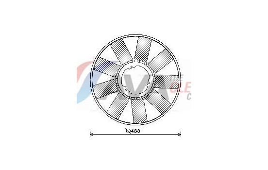 Fan Wheel, engine cooling MEB276 Ava Quality Cooling