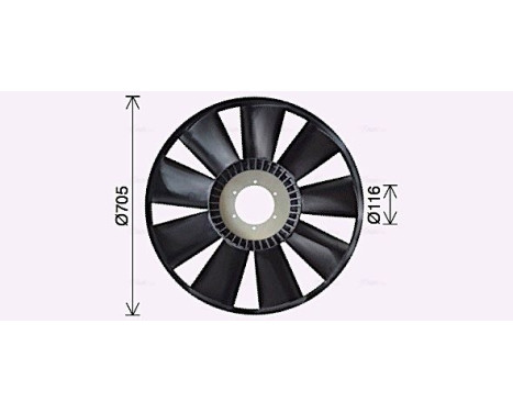 Fan Wheel, engine cooling MNB117 Ava Quality Cooling