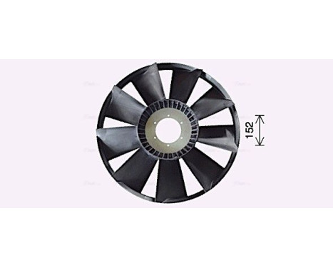 Fan Wheel, engine cooling MNB117 Ava Quality Cooling, Image 2