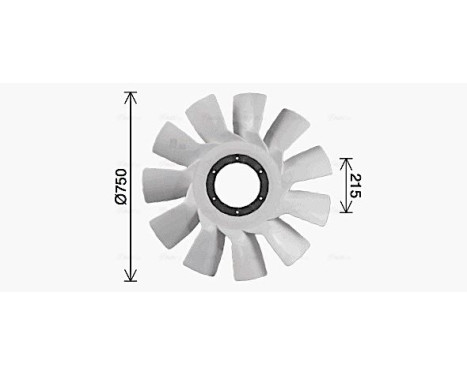 Fan Wheel, engine cooling SCB089 Ava Quality Cooling