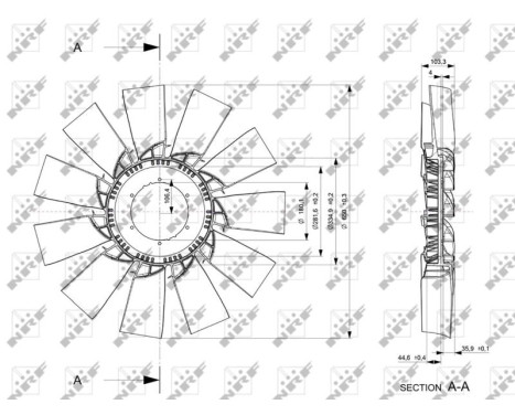 Fan Wheel, engine cooling, Image 3