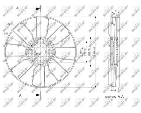 Fan Wheel, engine cooling, Image 2