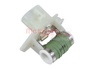 Series resistor, electric motor (radiator fan)