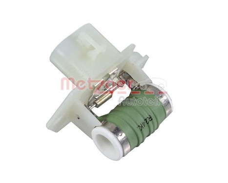 Series resistor, electric motor (radiator fan)