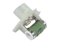 Series resistor, electric motor (radiator fan)