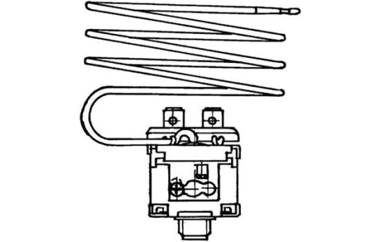 Temperature switch, air conditioning fan