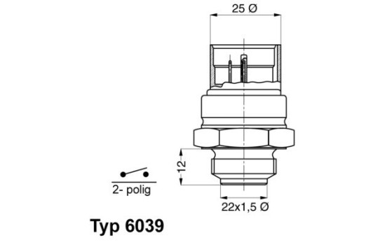 Temperature Switch, radiator fan