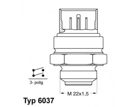 Temperature Switch, radiator fan