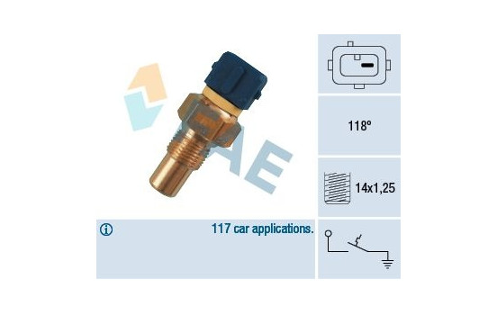 Temperature switch, refrigerant warning lamp
