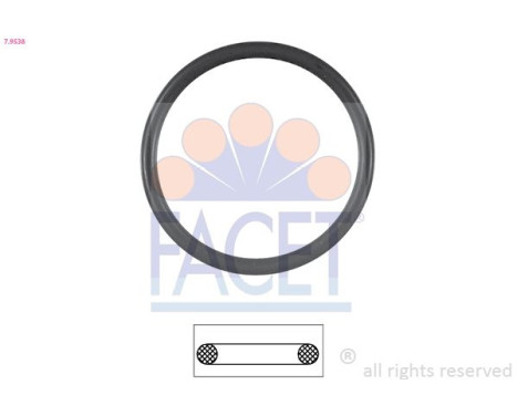 Gasket, thermostat Made in Italy - OE Equivalent 7.9538 Facet