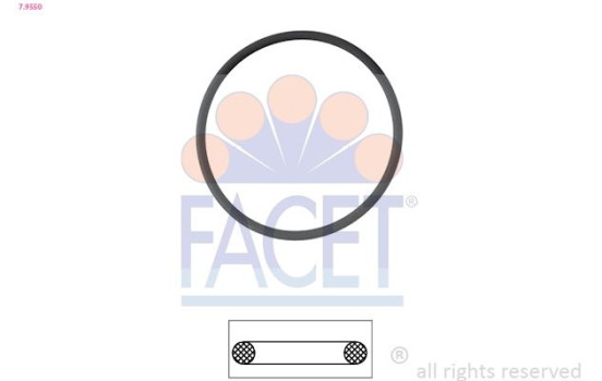Gasket, thermostat Made in Italy - OE Equivalent 7.9550 Facet